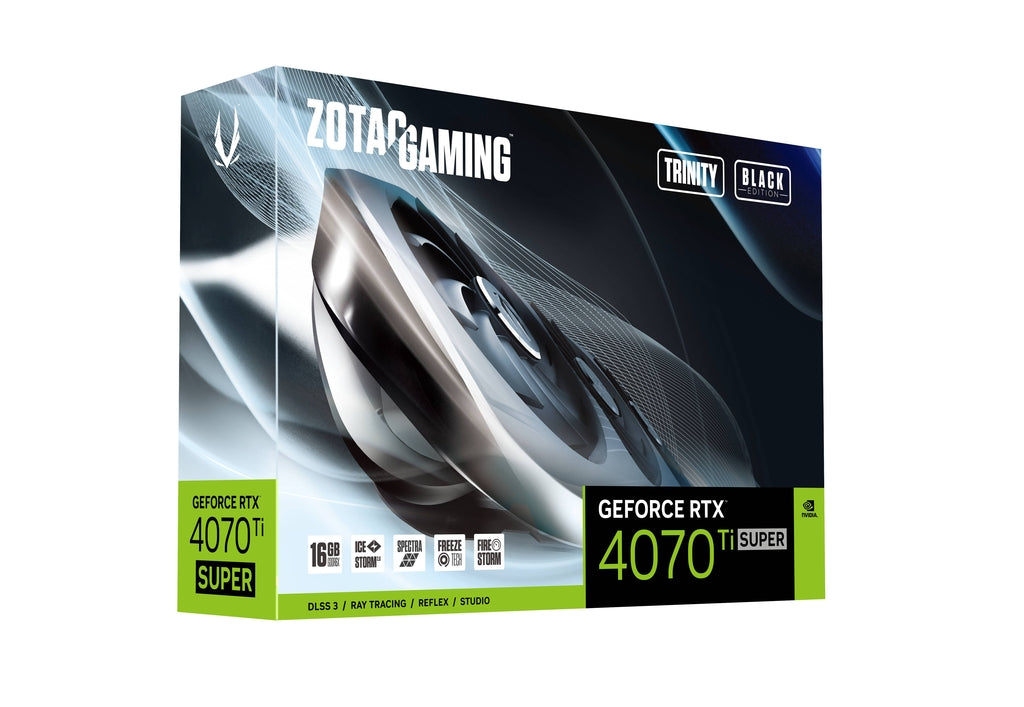 Zotac Gaming RTX 4070 Ti SUPER Trinity Black 16GB GDDR6X Graphic Card Zotac Gaming RTX 4070 Ti SUPER Trinity Black 16GB GDDR6X Graphic Card